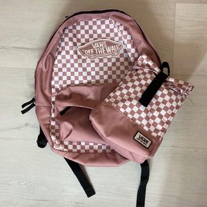 VANS backpack & matching lunch box !